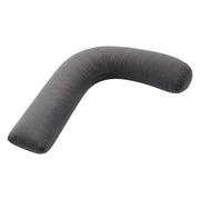 Black rubber hose on a white background