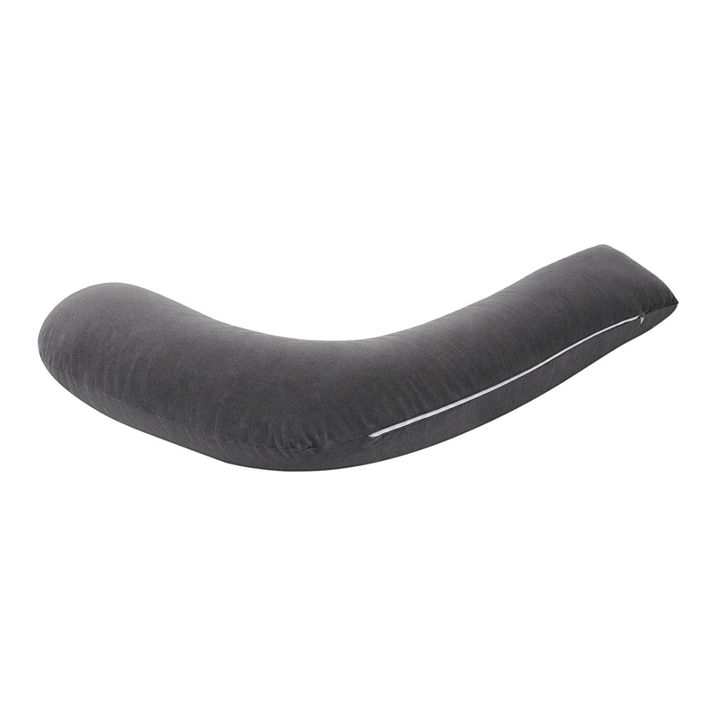 🤱 Danoz PillowSmart | Giselle Bedding L-Shaped Pregnancy Pillow | 100% Cotton Jersey | Head, Neck & Belly Support | 63x115cm Grey