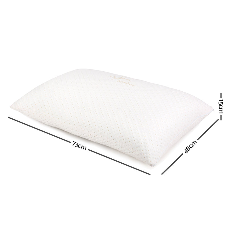 Danoz Direct - Giselle Bedding Memory Foam Pillow with Bamboo Cover - Buy 1 Get 1 Free