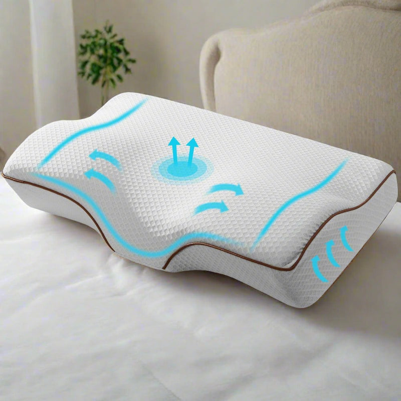 Danoz Direct - Giselle Bedding Memory Foam Contour Pillow Grey