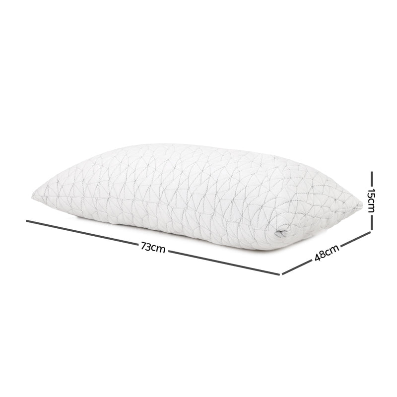 Danoz Direct - Giselle Bedding Memory Foam Pillow Single Size - Buy 1 Get 1 Free