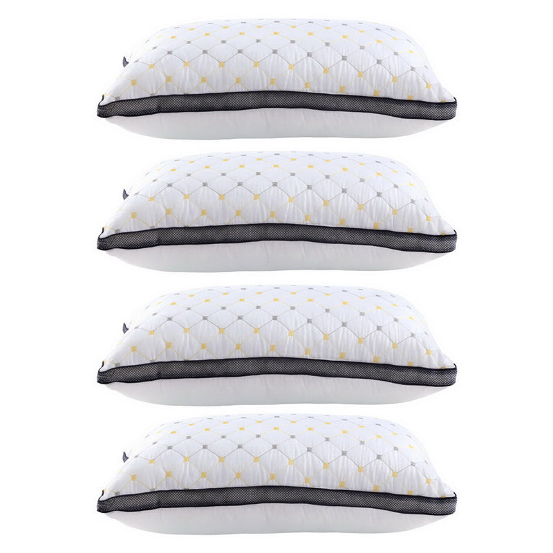 Danoz Pillows - Giselle 4 Pack Pillows Microfiber - 70 x 45 x 25cm - Super Saver!
