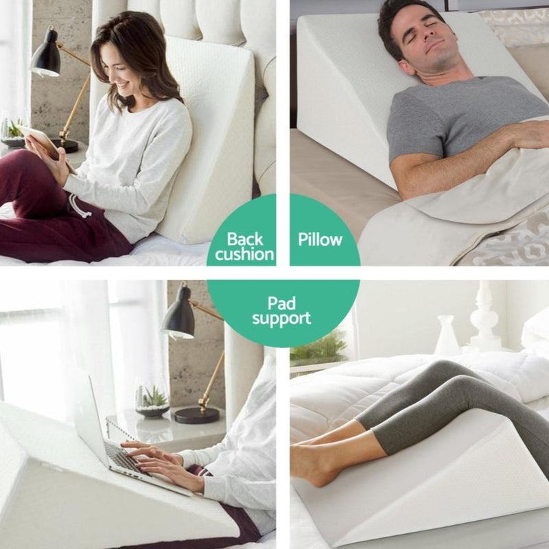 Danoz Direct - Giselle Bedding Wedge Pillow White, Buy 1 Get 1 Free