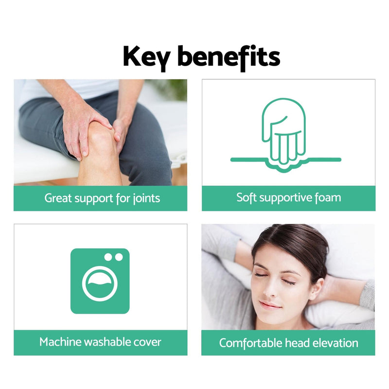 Danoz Direct - Giselle Bedding Wedge Pillow White, Buy 1 Get 1 Free