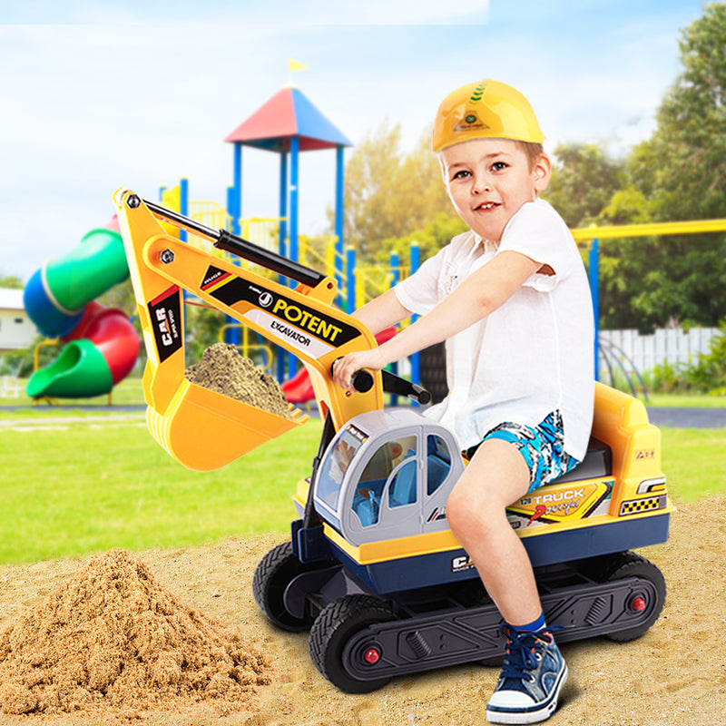Danoz Kids - Keezi Ride On Car Toys Kids Excavator Digger Sandpit Bulldozer Car Pretend Play
