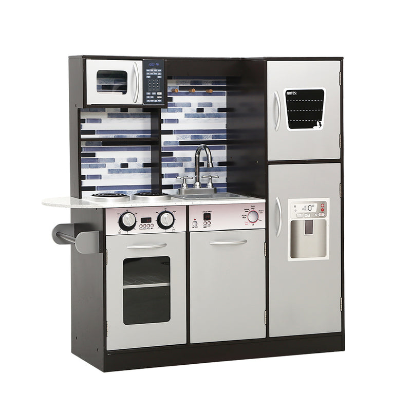 Danoz Kids - Keezi Kids Kitchen Play Set Wooden Pretend Toys Cooking Children Oven Fridge