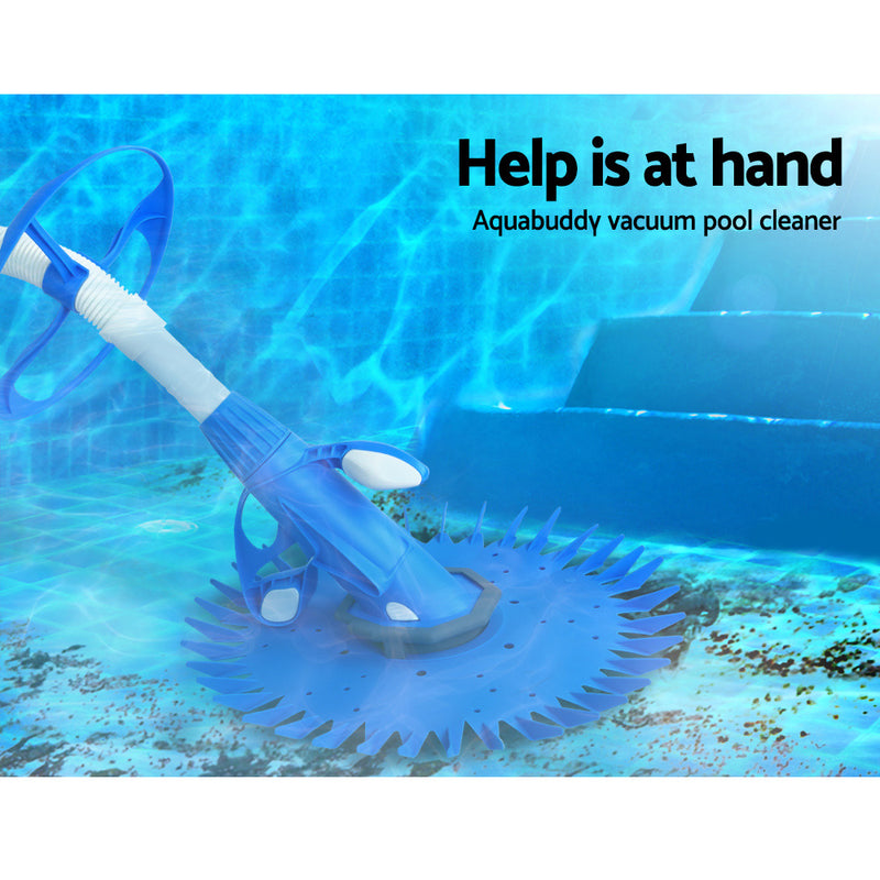 Danoz Pools 🏊 Aquabuddy Pool Cleaner Automatic Vacuum Swimming Floor Climb Wall Pool 10M Hose - Incl. Postage
