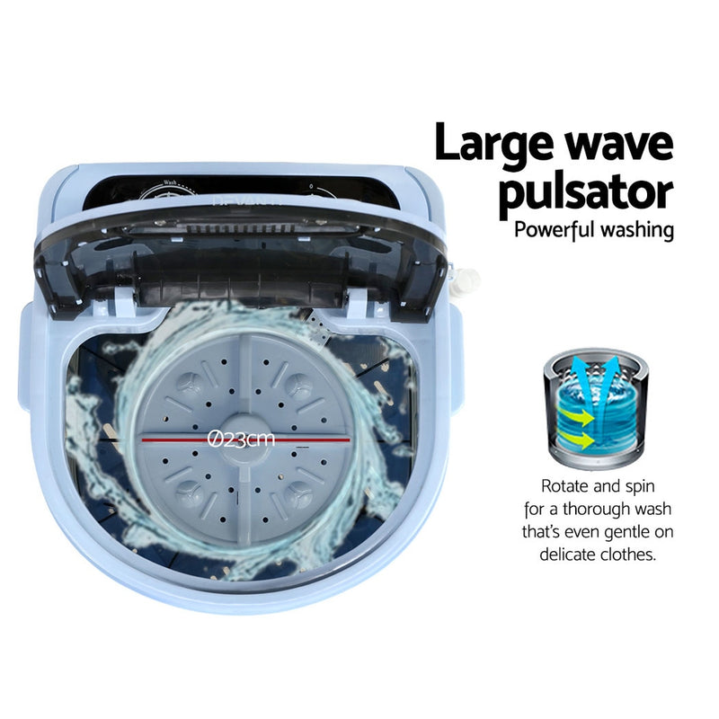 Danoz Cleaning - Devanti Portable Washing Machine 3KG Black