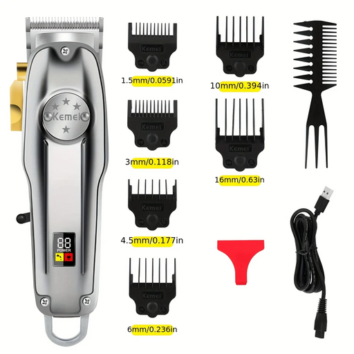 Experience professional results with Danoz Direct Hair Clipper Trimmer. USB rechargeable with LCD display