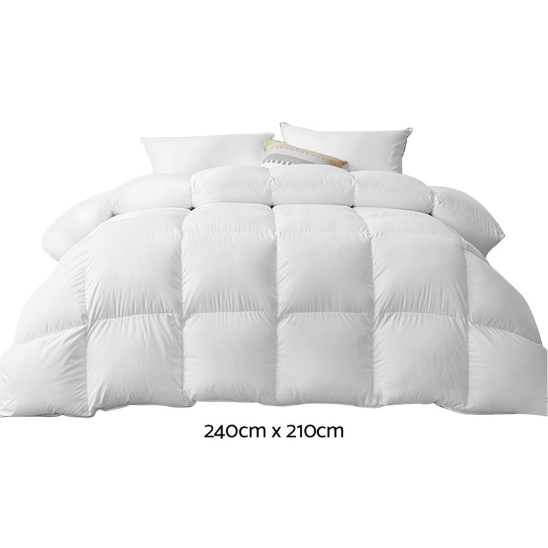 Danoz SleepSmart -Giselle Bedding 800GSM Goose Down Feather Quilt - King size - Free postage!