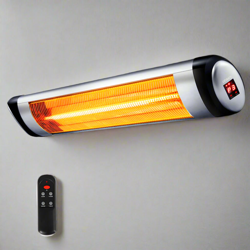 Take on any challenge with Danoz Direct - Devanti Electric Strip Heater! This powerful 2000W radiant heater provides instant warmth