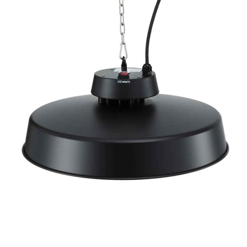 Danoz HeatingSmart - Devanti 2000W Outdoor Electric Patio Heater Ceiling Mount with LED Light Remote