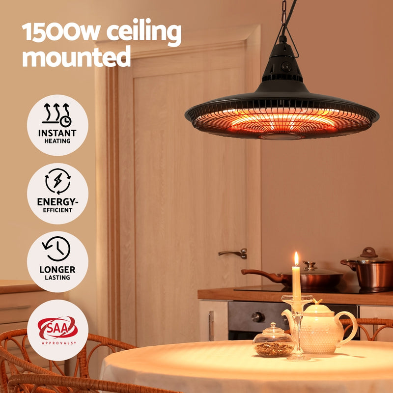 Danoz HeatingSmart - Devanti 1500W Hanging Electric Patio Heater - Nice Price!