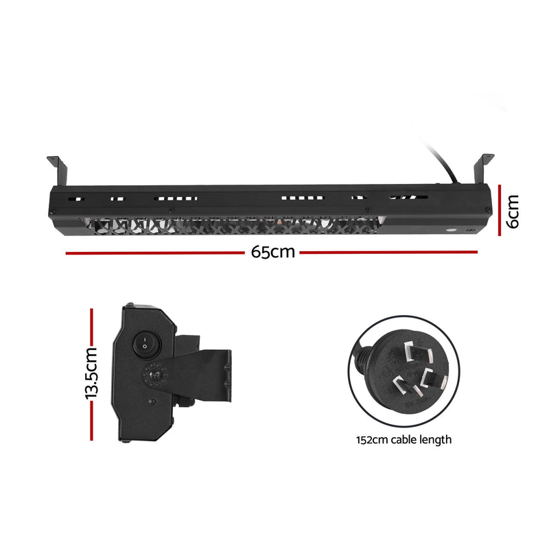 Danoz HeatingSmart Devanti Halogen Infrared Heater 🔥☀️ | Stay Warm All Winter Long! | 2000W | IP65 | Wall & Ceiling Mount | Remote Control