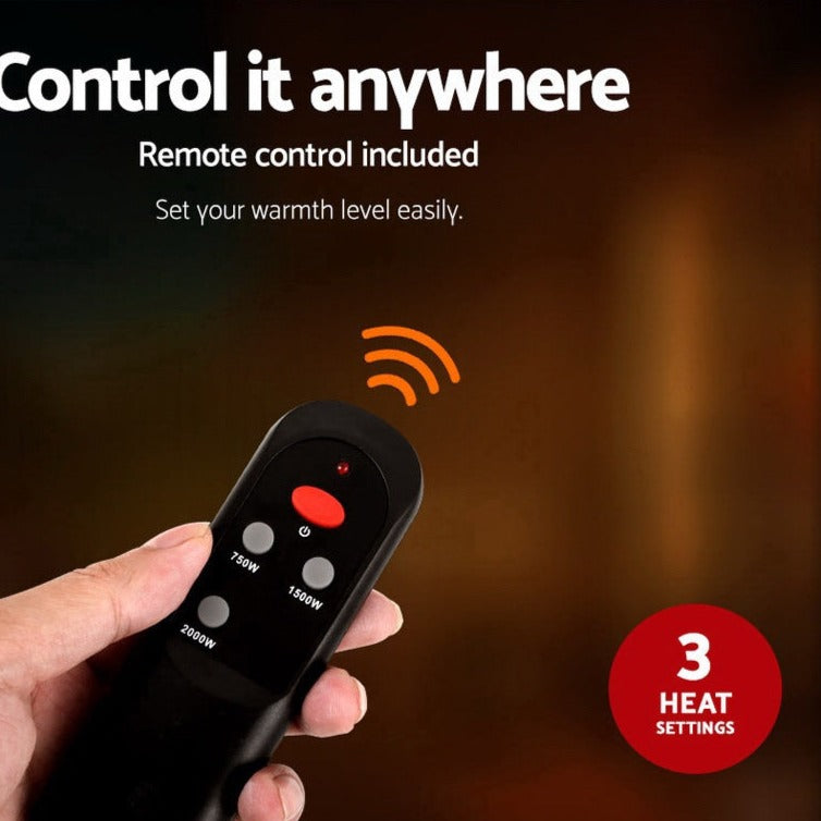 Danoz Direct - Efficiently heat up any room with the Devanti Electric Strip Heater Infrared Radiant Heaters 2000W. With its powerful 2000W heating capacity