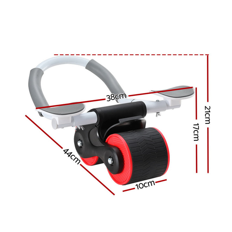 Danoz Direct - Everfit Ab Roller Automatic Rebound Abdominal Wheel with Knee Pad Home Gym Sport