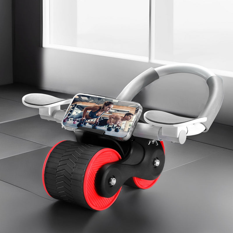 Danoz Direct - Everfit Ab Roller Automatic Rebound Abdominal Wheel with Knee Pad Home Gym Sport