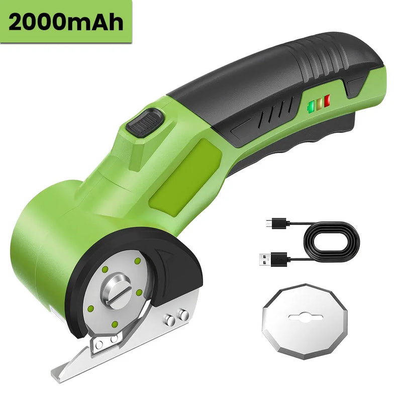 Danoz ToolSmart ✂️ | Cordless Electric Scissors | 320RPM Rotary Blade | USB Rechargeable | LED Display | Fabric Leather PVC DIY | 3 Colours | Free Postage!