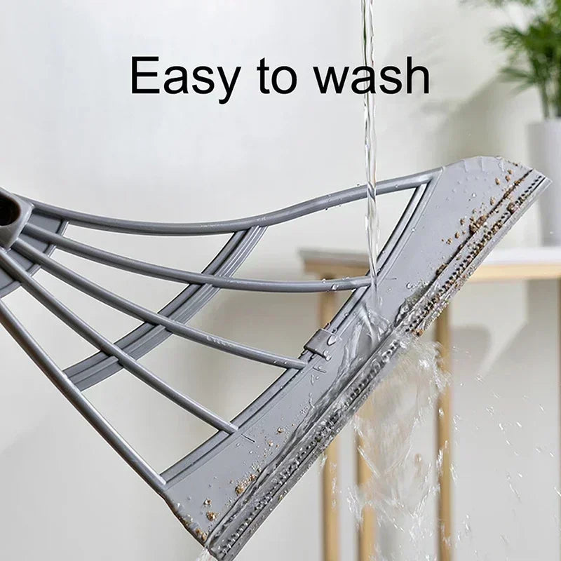 🧹 Danoz CleanSmart | Silicone Magic Rubber Broom & Squeegee Mop | Wet & Dry | Floor, Bathroom & Window | Hair & Pet Hair Removal | 90cm | Buy 1 Get 1 More!