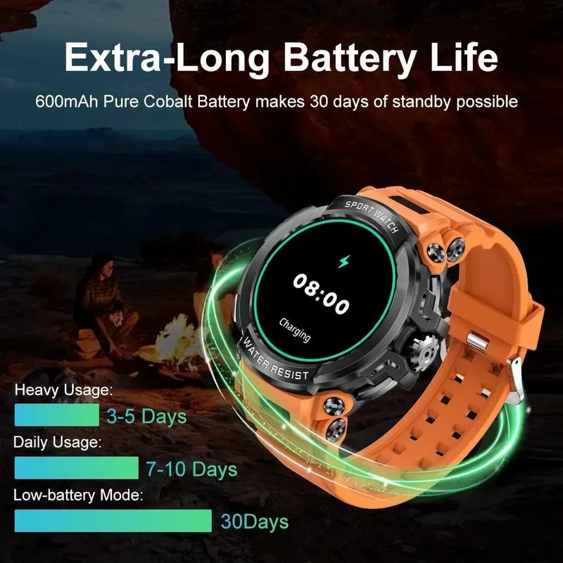 Danoz - Xiaomi 1.5" Bluetooth Call GPS Smart Watch Men 120+ Sports Fitness Tracker Health Monitor Smartwatch for Android IOS 600mAh T90