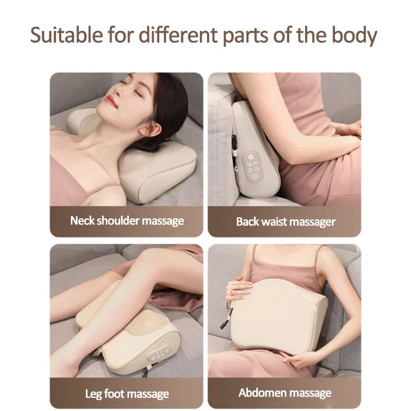 Danoz Massagers - Transform your relaxation routine with the JINKAIRUI Neck Massage Pillow, your personal solution for tension relief.