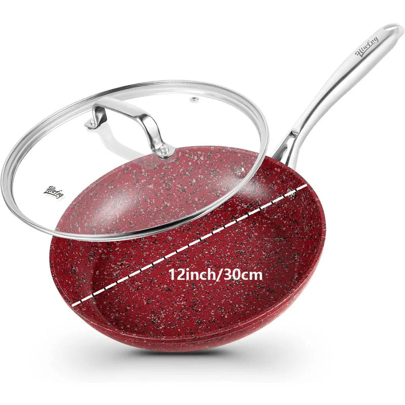 Add a pop of color to your cooking with Danoz DuraStone 26cm Forged Aluminum Fry Pan! incl. 5 years warranty