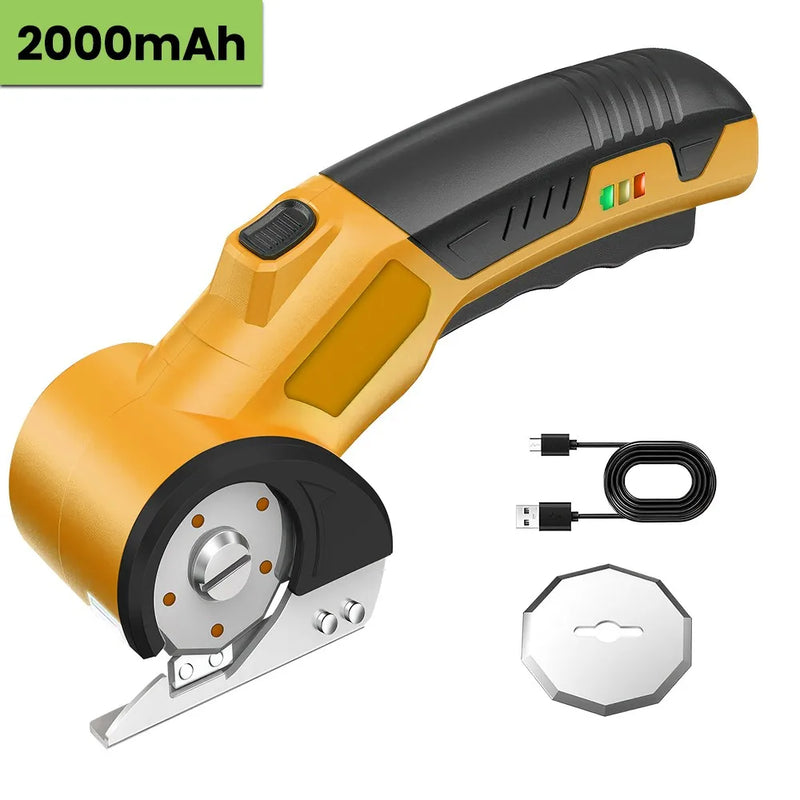 Danoz ToolSmart ✂️ | Cordless Electric Scissors | 320RPM Rotary Blade | USB Rechargeable | LED Display | Fabric Leather PVC DIY | 3 Colours | Free Postage!