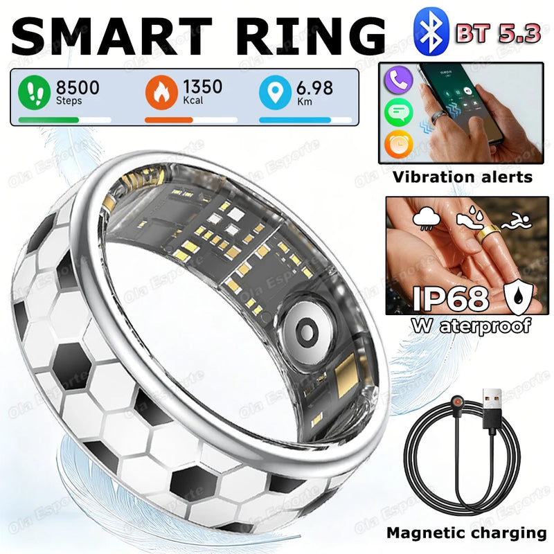 💍 Danoz RingSmart | Ola Esporte SY15 Smart Ring | Bluetooth 5.3 | Heart Rate, SpO2, BP & Sleep | GPS | NFC | 5ATM | Calls & Alerts | 7 Sizes | 4 Colours