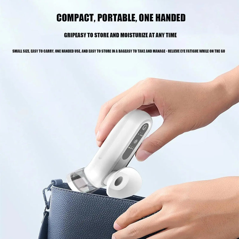 👁️ Danoz EyeSmart | Nano Eye Steam Mister | Portable Eye Steamer for Dry Eyes | 3-Temp Settings | USB Rechargeable | Eye & Face Moisturiser