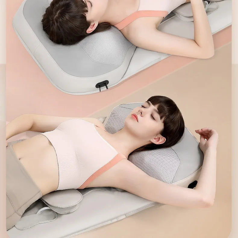 💪 Danoz MassageSmart | JAIYORL Full Body Massage Mat | Airbag Traction | 12 Airbags | 20 Shiatsu Balls | Hot Compress | Hip Vibration | Remote Control | AU Plug ✨