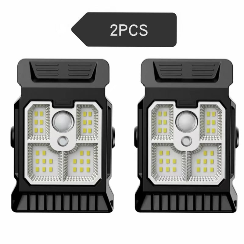 ☀️ Danoz LightSmart | Mini Solar Clip Lamp | LED Motion Sensing | IP65 Waterproof | 3-Gear Dimmable | Garden, Courtyard, Camping & More | Black | Buy 1 Get 1 More! 🌟