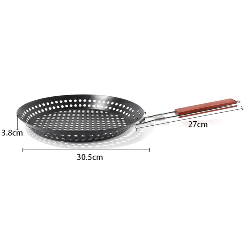 Your new grilling best friend Danoz BBQMagic Grilling Skillet. Built tough from premium carbon steel, Huge 30.5cm powerhouse!