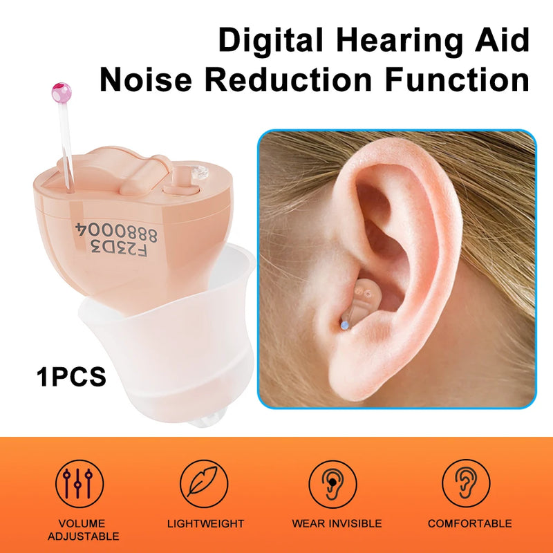 👂 Danoz HearingSmart | IncenSonic F23D3 Invisible CIC Hearing Aid | 16-Channel Digital | 4 Modes | Noise Reduction | One-Click Control | CE Certified | Left, Right & Pair ✨