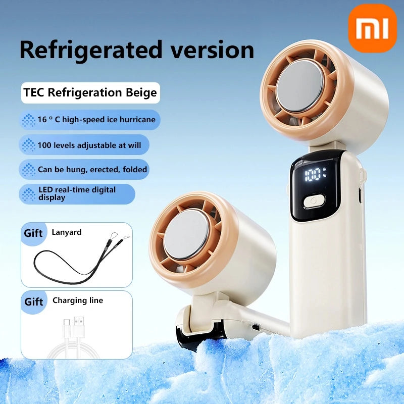 Stay cool on the go with Xiaomi Handheld Fan from Danoz! Featuring 100-speed settings and a super-quiet brushless motor, this fan delivers powerful cool breezes - Down to -16C