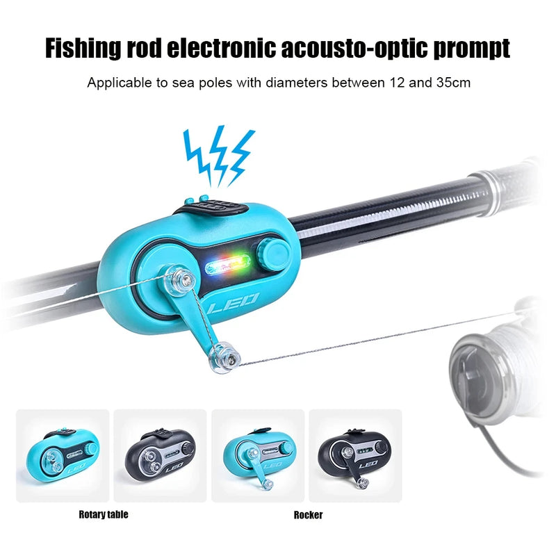 Danoz Fishing - Indicator light, bait, electronic buzzer, alarm, sound and light indicator, pole tip pliers, electric bell, outdoor fishing tool
