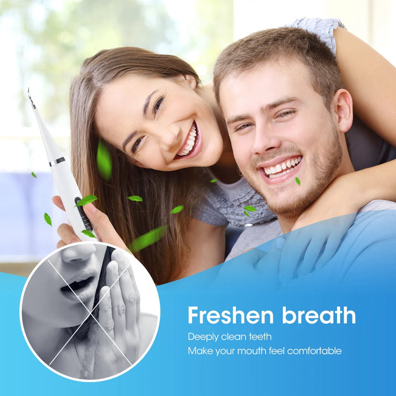 Danoz DentalSmart - USB Rechargeable - Teeth Whitening Dental Calculus Scaler Plaque Coffee Stain Tartar Removal High Frequency Sonic Toothbrush Teeth Cleaner