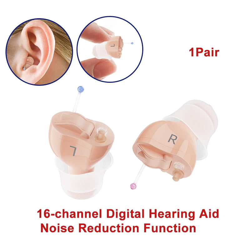 👂 Danoz HearingSmart | IncenSonic F23D3 Invisible CIC Hearing Aid | 16-Channel Digital | 4 Modes | Noise Reduction | One-Click Control | CE Certified | Left, Right & Pair ✨