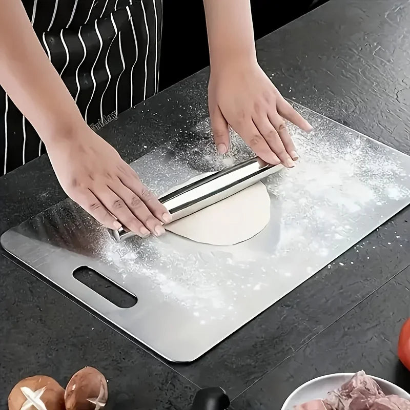 🔪 Danoz KitchenSmart | 2-Pack Stainless Steel Cutting Board Set | Heavy Duty | Non-Slip | BPA Free | Rust Proof | FCM Certified | Meat & Vegetables ✨