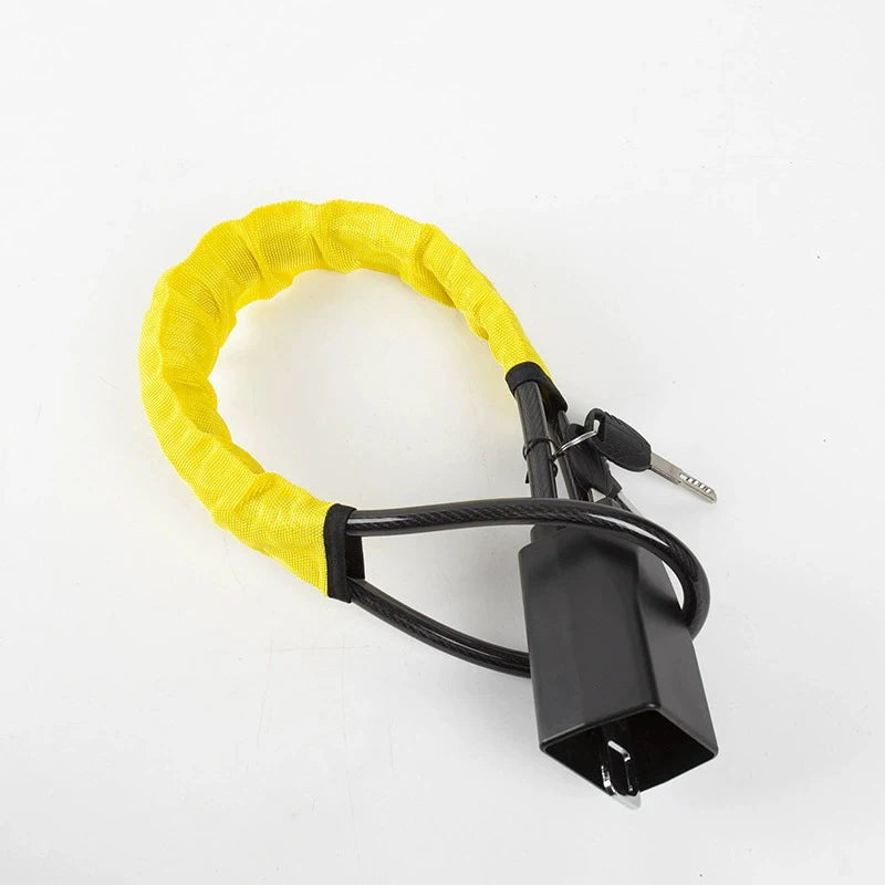 🔒 Danoz CarSmart | TopLock Steering Wheel Lock | Anti-Theft Steel Cable | Universal Fit | Square & Circular Key Styles | 8 Colours