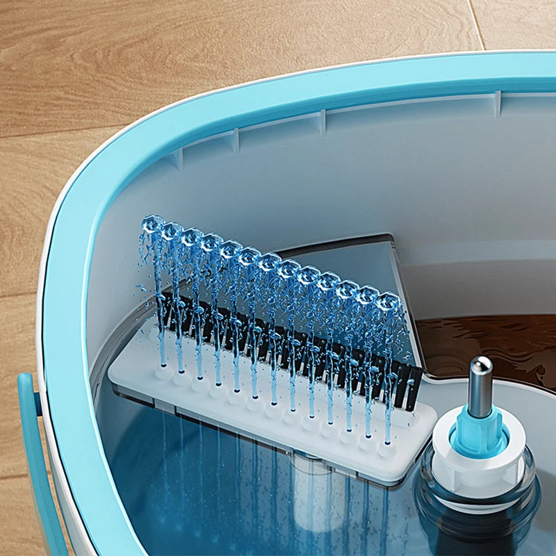 🧹 Danoz CleanSmart | SpinClean Self-Cleaning Mop & Bucket Set | 360° Spin | Hands-Free Wringing | Dirty water Separation | Telescopic Handle