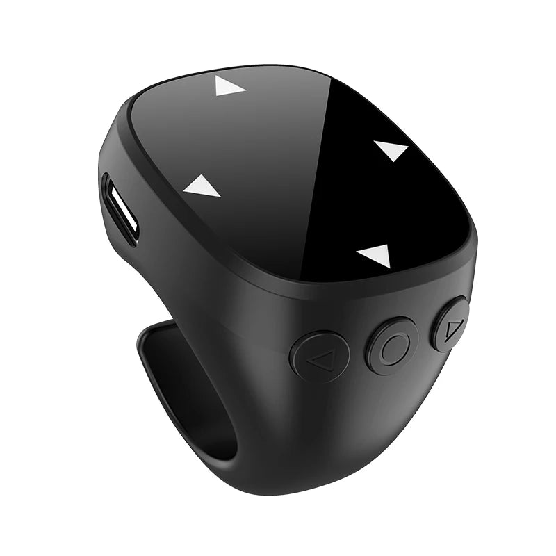 💍 Danoz TechSmart | Ola Esporte Fingertip Remote Scrolling Ring | Bluetooth 5.3 | TikTok & Reels Scroll | Selfie | eBook | Volume | 12-Hr Battery | Black, White & Pink