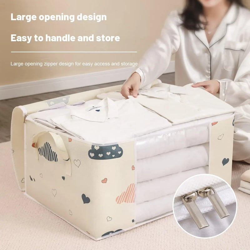 Buy 1 Get 1 Free! - Make room for more with Danoz Storage Bags! This large capacity organizer is perfect for blankets, bedding, and clothes.
