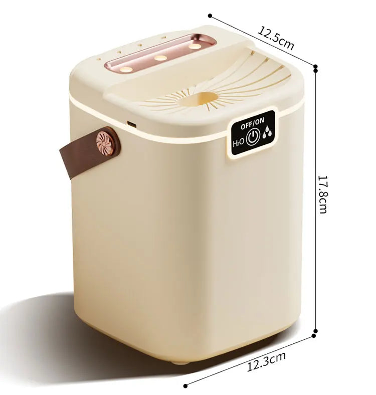 💧 Danoz AirSmart | Tinsol 2L Humidifier | Triple Nozzles | Night Light | 4 Mist Levels | 280ml/h | USB Type-C | <36dB | Bedroom & Living Room