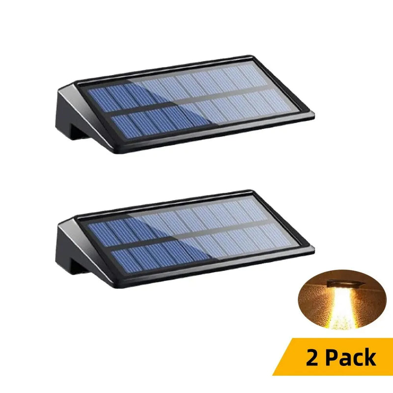 Danoz Lights -Solar Wall Lights 4 LED Solar Fence Lights Outdoor Waterproof Solar Deck Lights Wall Lights for Fence Post Yard Pathway - Buy 1 Get 1 Free!