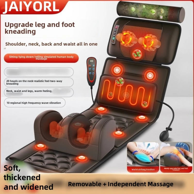 Relax head to toe with Danoz TotalBody massage mattress! This multifunctional marvel targets your shoulder, neck, waist