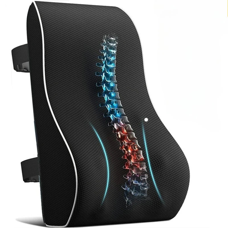 Danoz LumbarSmart – Say Goodbye to Back Pain! Memory Foam Lumbar Support Cushion for Car Seat & Office Chair – Rebound Comfort, All-Day Relief 🧘‍♂️🚗✨