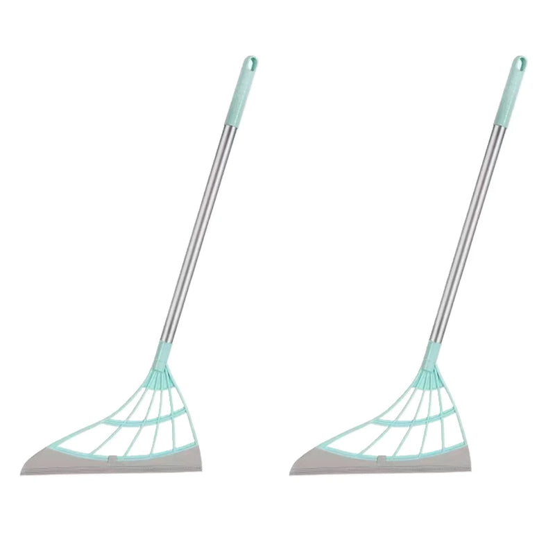 🧹 Danoz CleanSmart | Silicone Magic Rubber Broom & Squeegee Mop | Wet & Dry | Floor, Bathroom & Window | Hair & Pet Hair Removal | 90cm | Buy 1 Get 1 More!