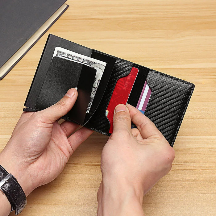 Experience the convenience and security of Danoz Direct Mini Wallet. With RFID protection, this slim and stylish leather