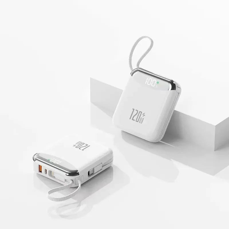 ⚡ Danoz PowerSmart | 165W 20,000mAh Mini Power Bank | Fast Charge | USB-C | Digital Display | LED Lamp | Black, White, Blue, Beige & Purple