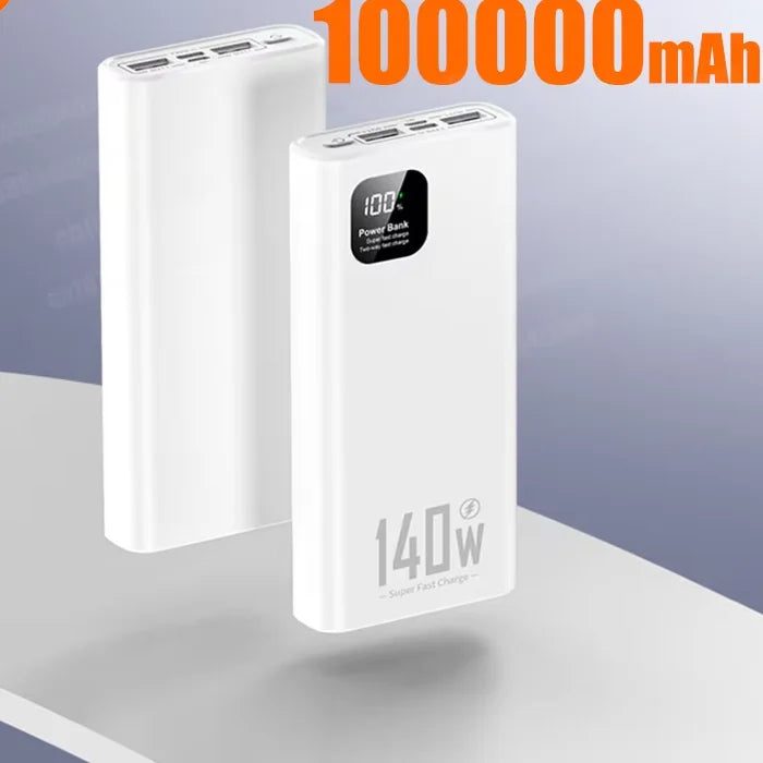 Danoz PowerSmart - 140W 100000mAh High Capacity Power Bank PD 22.5W Super Fast Charging Portable Battery Charger for any phone and devices